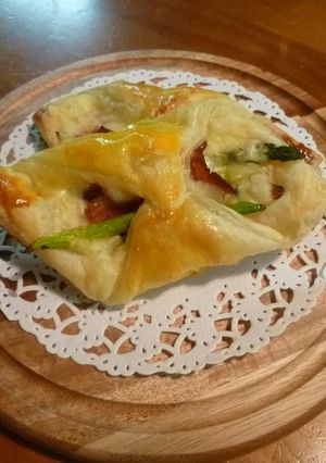 さくさく！ベーコンアスパラチーズパイ-レシピのメイン写真