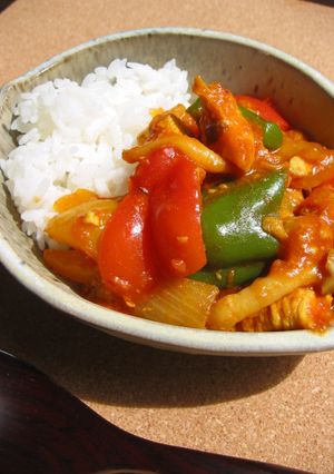 塩麹ｄｅパプリカとチキンのトマトカレー-レシピのメイン写真