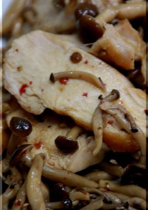 鶏としめじを焦がし醤油-レシピのメイン写真