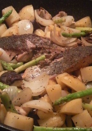 野菜たっぷり焼き鮭バジル風-レシピのメイン写真