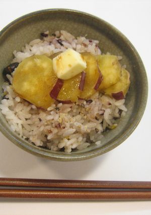 雑穀芋ごはん　バター醤油味-レシピのメイン写真