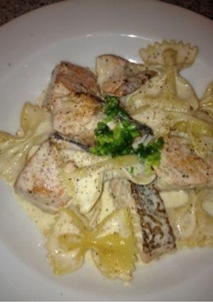 秋鮭のクリームパスタ-レシピのメイン写真