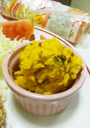 低カロ！簡単さっぱりかぼちゃサラダ-レシピのメイン写真