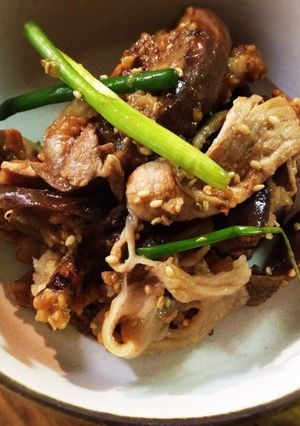 茄子と豚肉の醤油麹和え-レシピのメイン写真