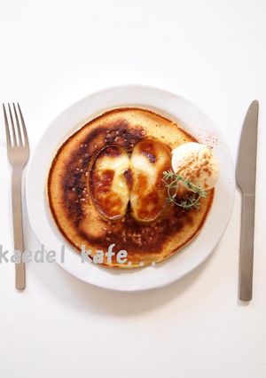 ●焼きりんご no ホットケーキ●-レシピのメイン写真