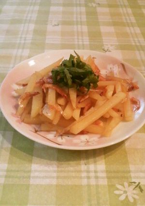 じゃがいもと桜海老のバターポン酢炒め-レシピのメイン写真