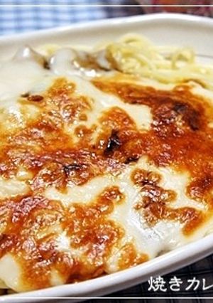 残ったカレーをリメイク@焼きカレーパスタ-レシピのメイン写真