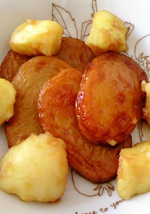 甘辛♪おいしい♪さつま揚げ＆じゃがいも-レシピのメイン写真