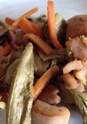 ✨いたどりと鶏肉の炒め物✨-レシピのメイン写真