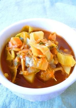 野菜と豆のトマトカレースープ-レシピのメイン写真