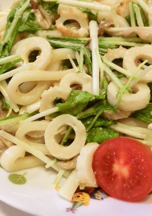 簡単サラスパ風うどん♫-レシピのメイン写真