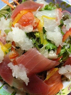 お刺身とおろしdeイタリアンサラダ-レシピのメイン写真