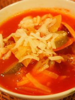 野菜たっぷりトマトスープ-レシピのメイン写真