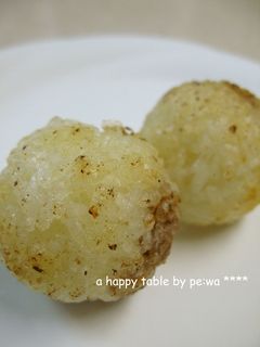 美味しい〜!たこ焼き機で焼きおにぎり!-レシピのメイン写真