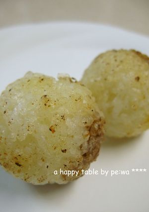 美味しい〜！たこ焼き機で焼きおにぎり！-レシピのメイン写真