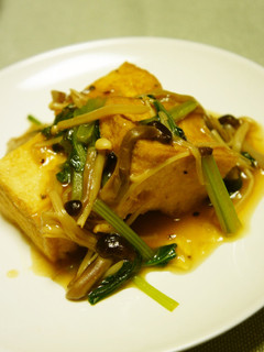 厚揚げのバターソテー野菜あん-レシピのメイン写真