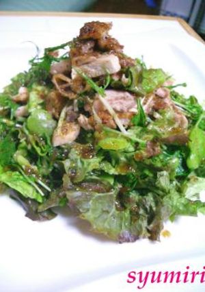 ※鶏もも肉とそら豆の野菜たっぷり＆ボリュームたっぷりサラダ※-レシピのメイン写真