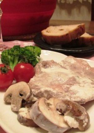 豚肉とマッシュルームのヨーグルト焼き♪-レシピのメイン写真