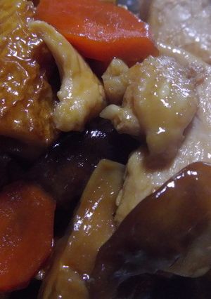 煮物（鶏・ちくわ・人参・椎茸）-レシピのメイン写真