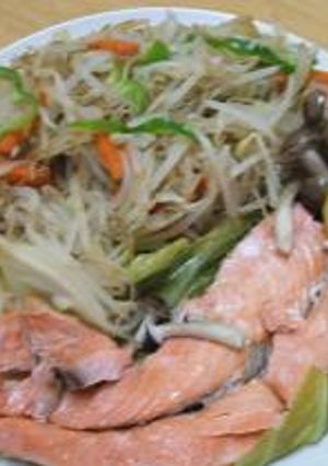 鮭と野菜の蒸し焼き-レシピのメイン写真