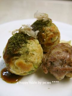 美味しい〜!たこ焼き機でお好み焼き!-レシピのメイン写真