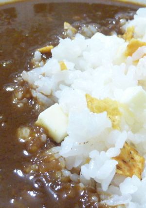 カレーでチーズタコライス♪-レシピのメイン写真