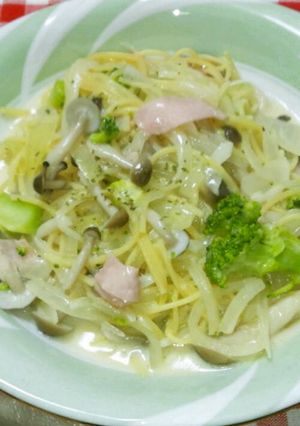 鍋１つで作るクリームスパゲティー-レシピのメイン写真