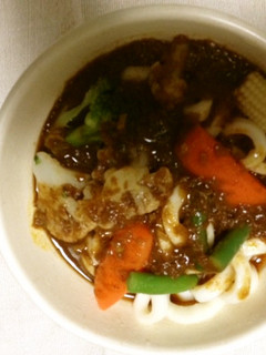 すき家新カレーを使ったカレーうどん-レシピのメイン写真