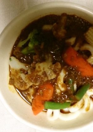 すき家新カレーを使ったカレーうどん-レシピのメイン写真