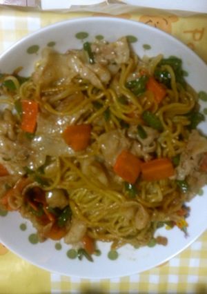 にん・たま・ピーのタレ焼きやきそば♪-レシピのメイン写真