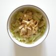 ゆで鶏のマヨしょうゆと和風キャベツ