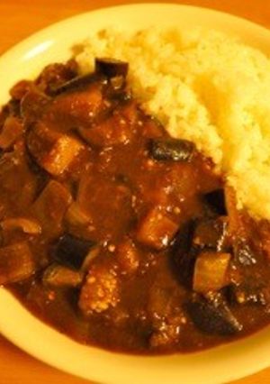 レンジで簡単！すき家の茄子盛りカレー-レシピのメイン写真