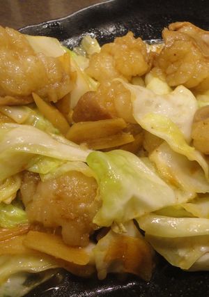 ホルモン(小腸)キャベツ炒め-レシピのメイン写真