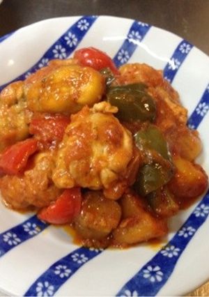 鶏モモ肉といろいろ野菜のトマト煮❤-レシピのメイン写真