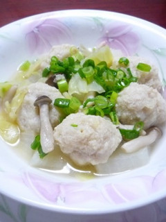 じゃが芋入り☆もっちり鶏団子のスープ煮-レシピのメイン写真