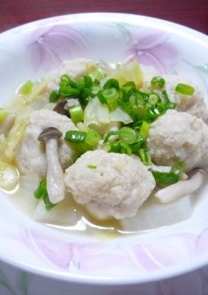 じゃが芋入り☆もっちり鶏団子のスープ煮-レシピのメイン写真
