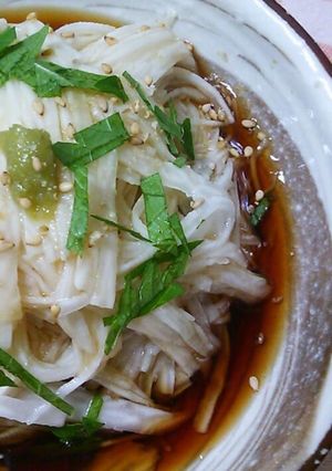 長いもdeそうめん~(⌒‐⌒)-レシピのメイン写真