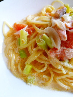 サーモンのクリームパスタ-レシピのメイン写真