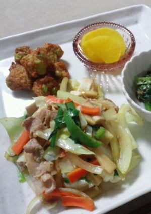 野菜たっぷりマーガリン炒め-レシピのメイン写真
