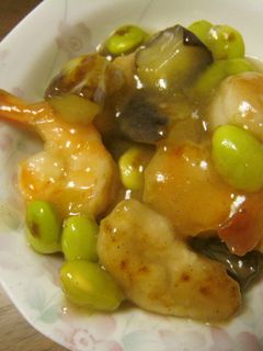 ささみと枝豆の彩炒め-レシピのメイン写真