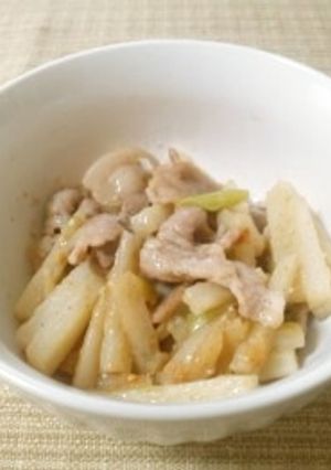 豚肉と長いもの味噌いため-レシピのメイン写真