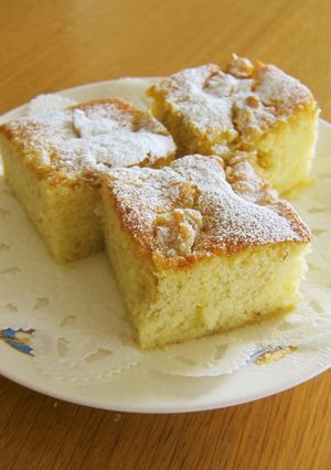 ふわふわバナナ☆スクエアケーキ-レシピのメイン写真