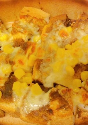 アツアツ！パンdeカレーチーズ焼き♪-レシピのメイン写真