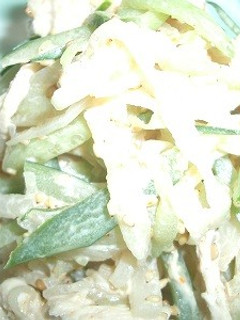 韓国風*ムネ肉の塩もみ野菜あえ-レシピのメイン写真