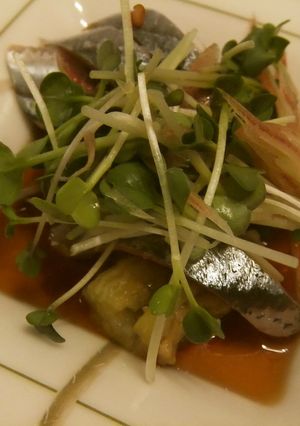 秋刀魚と茄子のカルパッチョ-レシピのメイン写真
