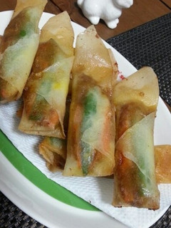 残ったカレーで♡カレーチーズ春巻き-レシピのメイン写真