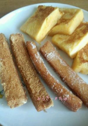 2色＊食パンno耳ラスク-レシピのメイン写真