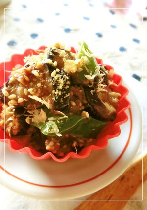 茄子とピーマンのソース胡麻和え-レシピのメイン写真