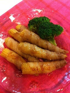 ヤングコーンの豚バラ巻き♪-レシピのメイン写真