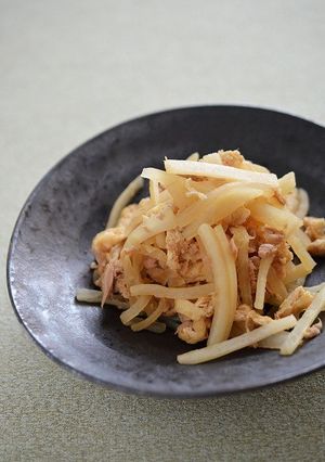 簡単ツナ缶がいい味出します！大根きんぴら-レシピのメイン写真